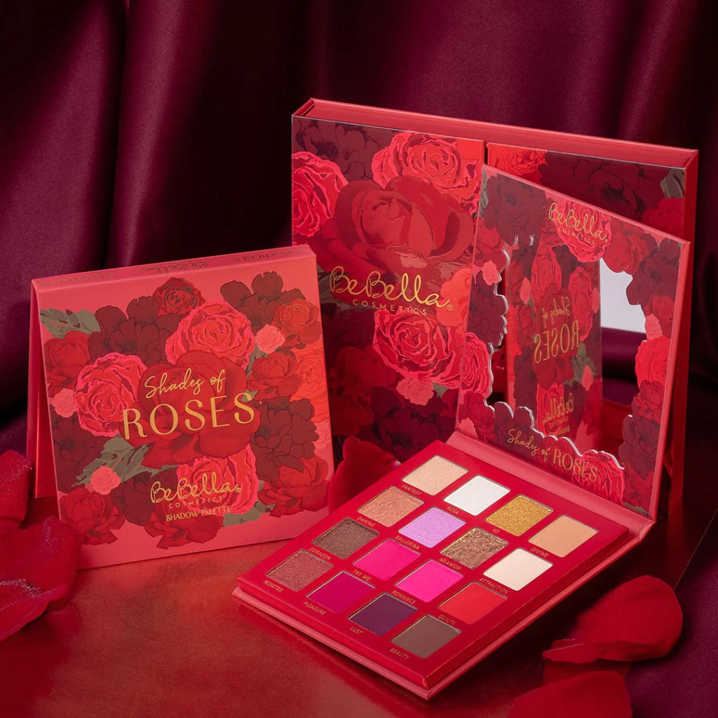 BeBella | Paleta de Sombras 16 colores | Shades of Roses